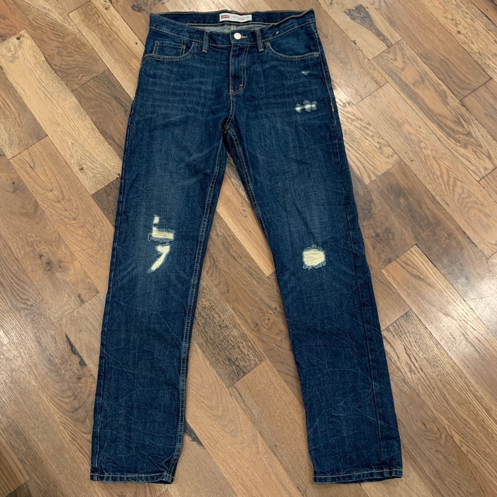 Levi's 502 Regular Taper Distressed Jeans Size 16 Regular